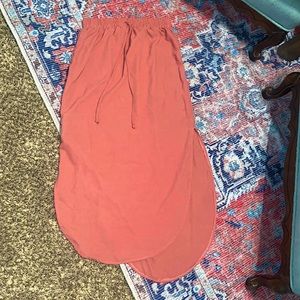 TEMT Size 8 Drawstring Mauve MIDI skirt